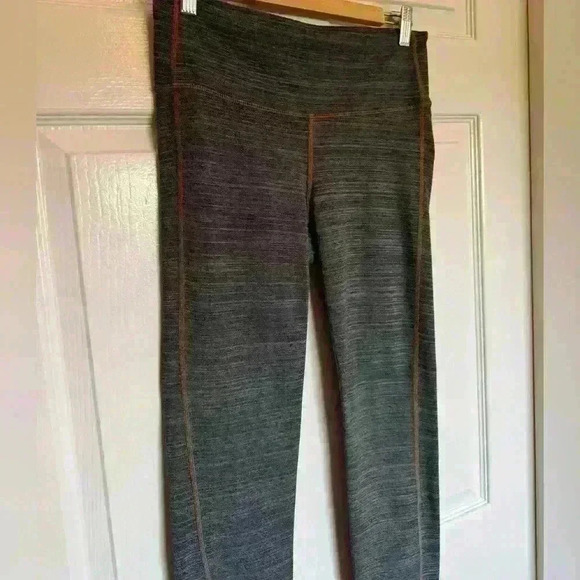 Athleta Chaturanga Legging Full Length Mid Rise Yoga Space Dye Grey Size S - Picture 2 of 8